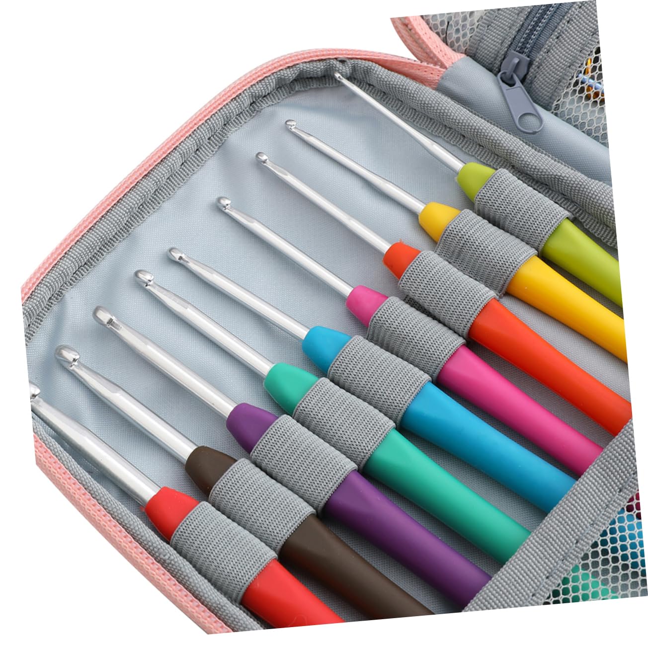 Angoily 1 Juego Kit Completo de Herramientas de Tejer Crochet y Bolsa de Almacenamiento Accesorios para Tejer Suéteres y Bufandas para Principiantes y Amantes del Crochet