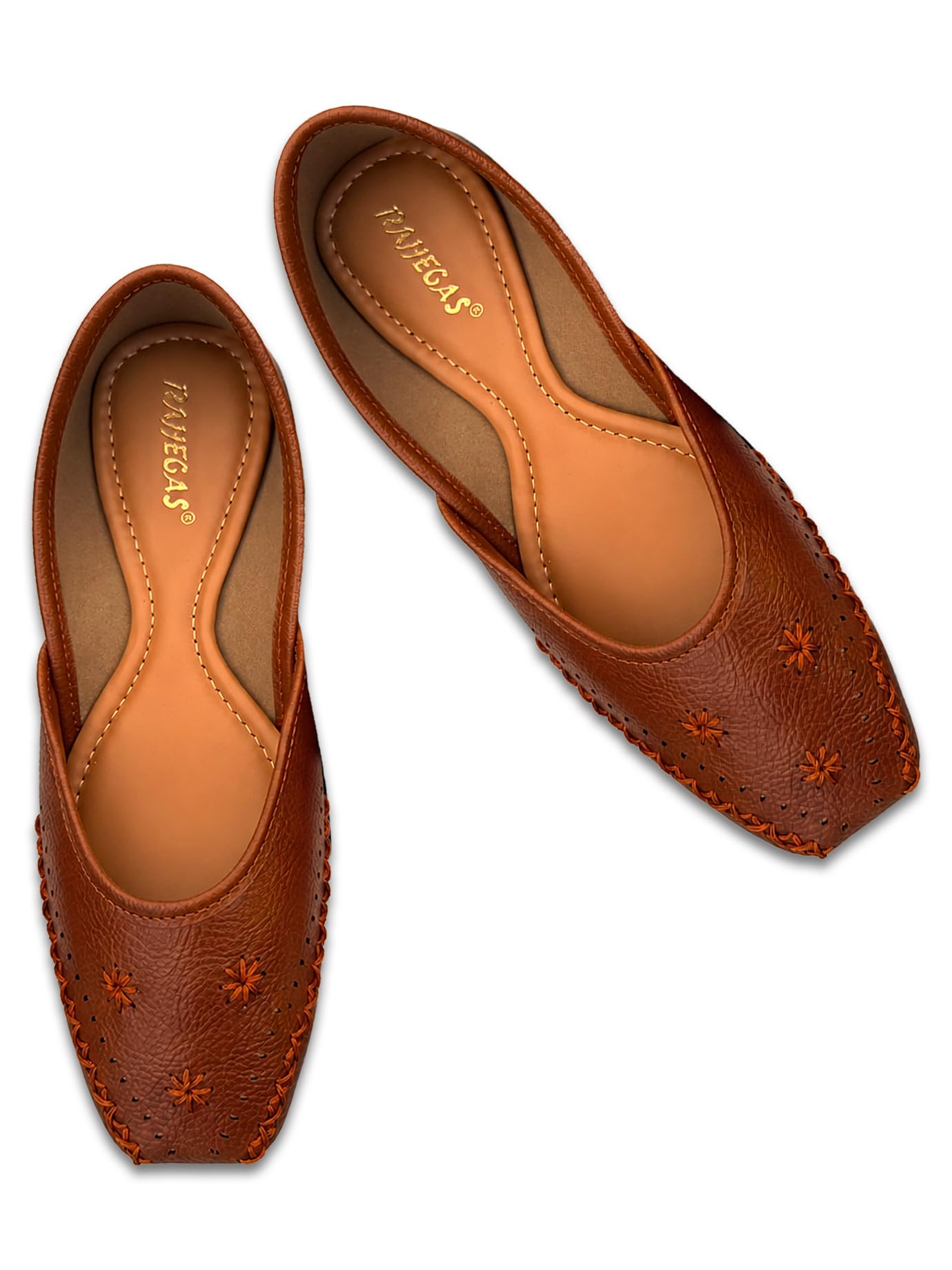 RAHEGAS Women Embroidered Jutti Flats for Ethnic & Casual Wear-picture-51