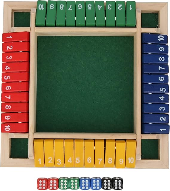Board Game Box Dice Game Shut The Box Wooden Board Dice Game Bar Party Family Parent Child Interactive Game