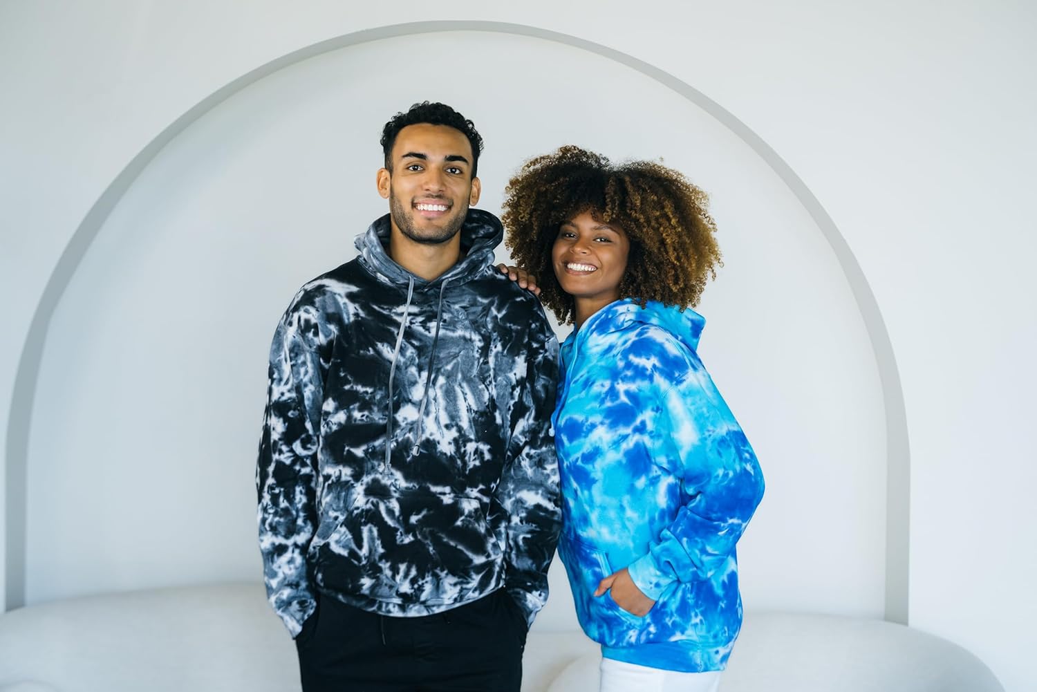 Colortone Tie Dye Pullover Hoodies for Women and Men - Classic Fit Sweatshirts - Image 6