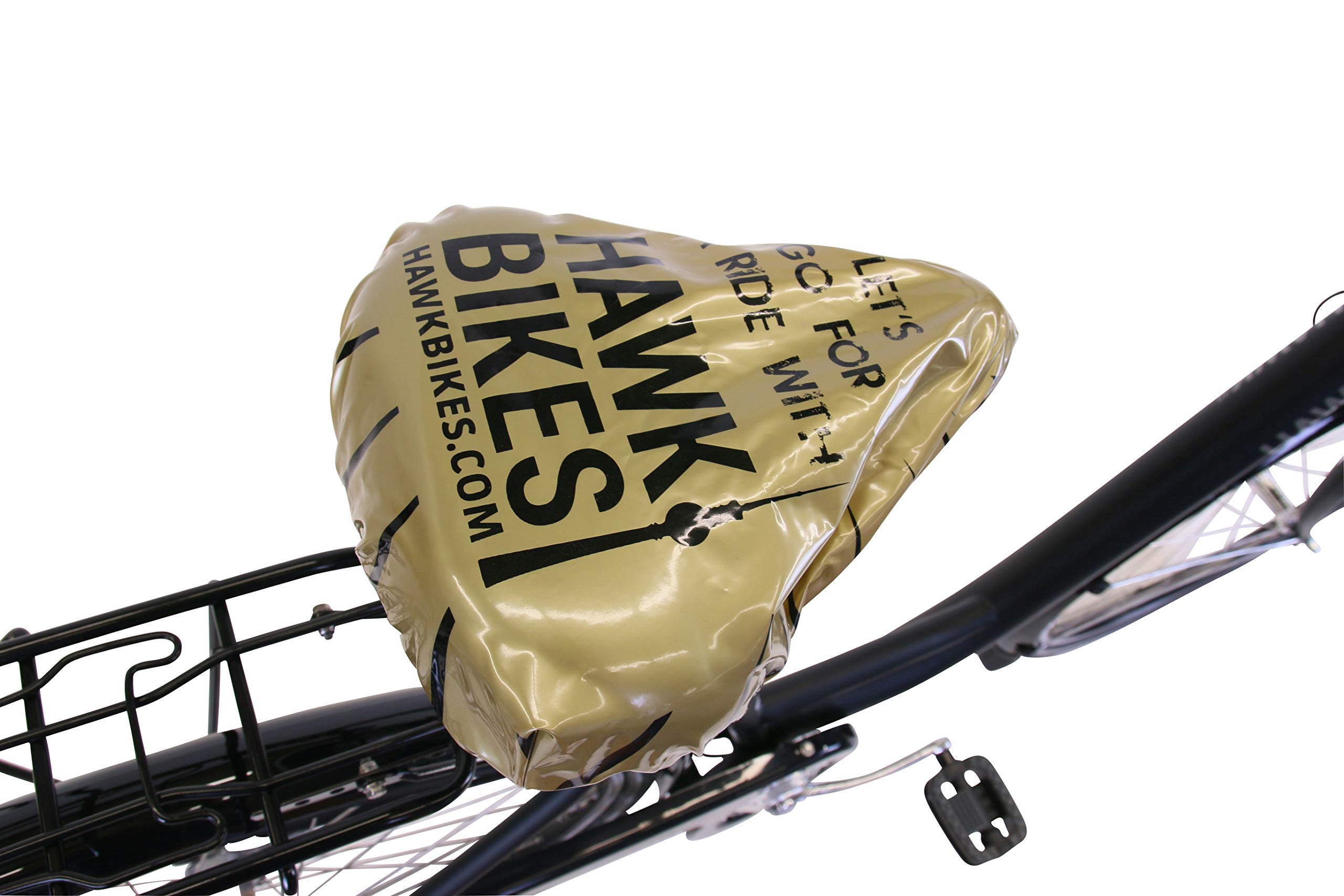 HAWK City Wave Premium Plus Vélo femme avec panier I Vélo pour femme avec moyeu Shimano 3 vitesses, éclairage et poignées ergonomiques