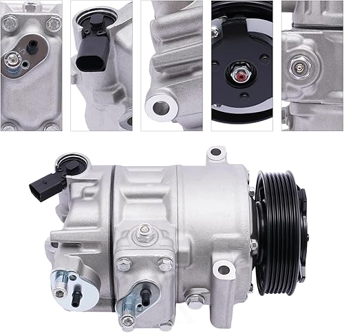 Miniatura 3 de RAYAMURR Compresor de CA con embrague para Volkswagen Beetle CC Golf GTI Jetta 2012-2015 1.8L 2.0L - CO 11237C