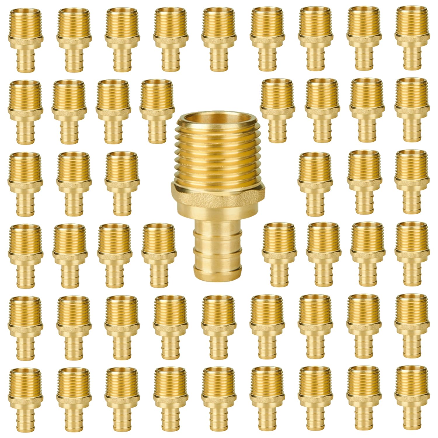 SUNGATOR 50-Pack 1/2" NPT to 1/2" PEX Male Adapter