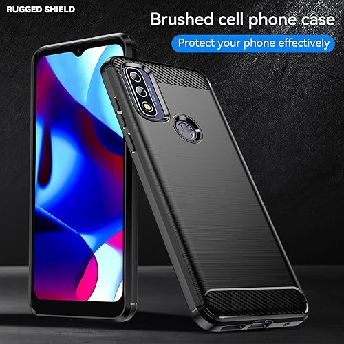 Miniatura 6 de Funda compatible con Motorola Moto G Pure con protector de pantalla HD, a la moda, antideslizante, absorción de impactos, flexible de poliuretano