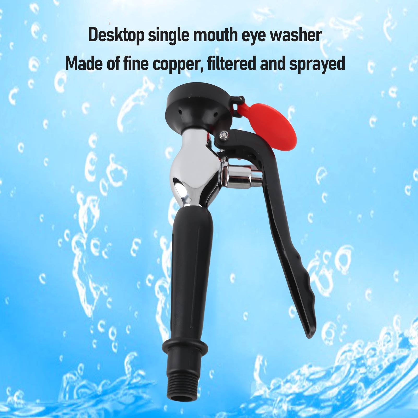 Generic Unidad de Lavado de Ojos de Emergencia, Portátil, de una Sola Boca, Material Fuerte, Flujo de Agua Suave para Laboratorio, Encimera, Lavaojos de Primeros Auxilios, para Sitio de la Industria