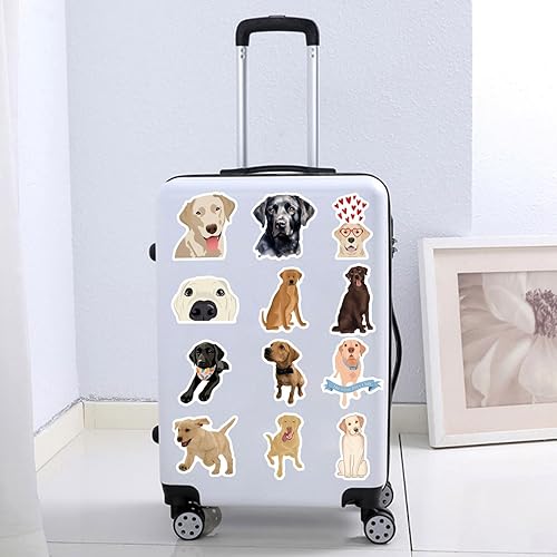 Miniatura 7 de 60 calcomanías de vinilo impermeable estético lindo dibujos animados animales perros calcomanías calcomanías para laptop, botellas de agua,