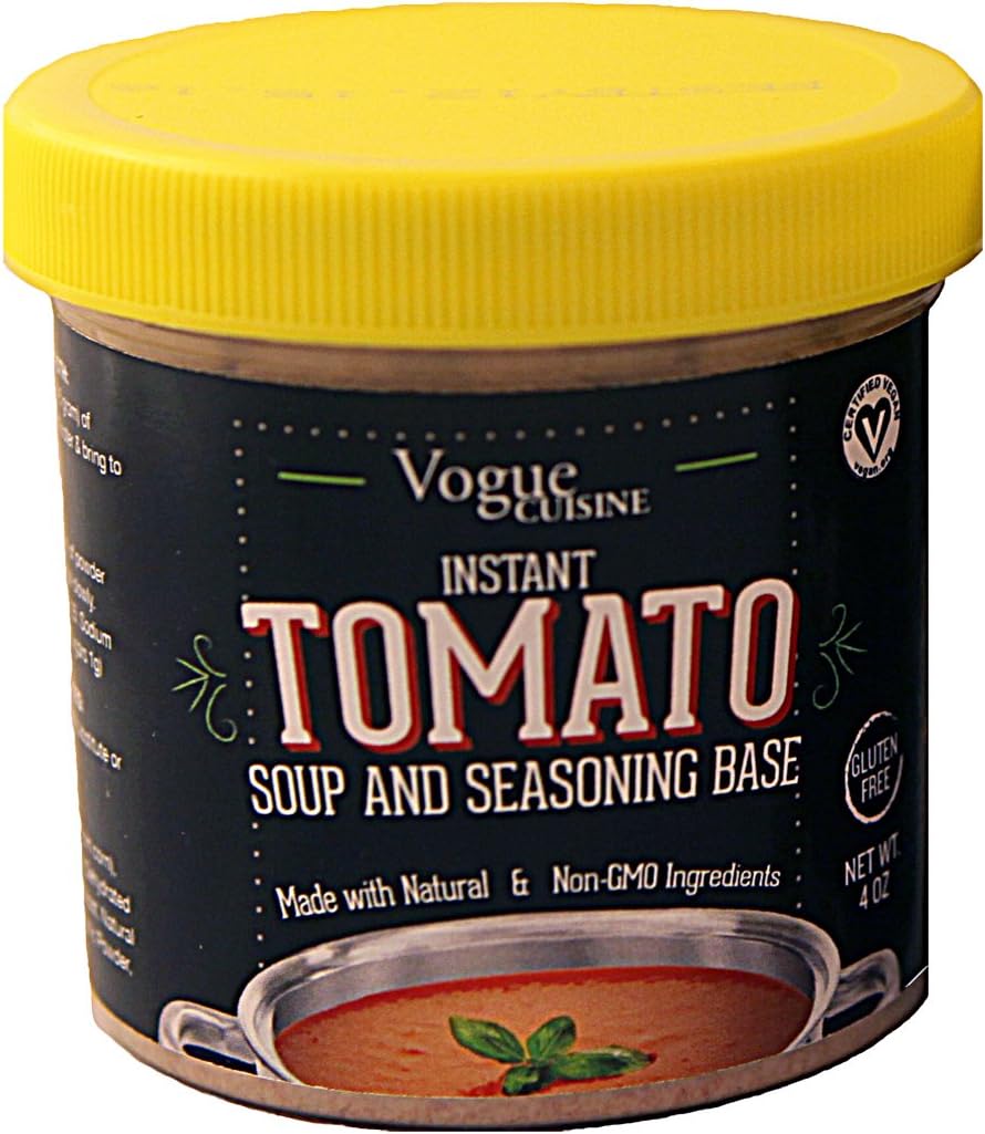 Vogue Cuisine Tomato Soup & Seasoning Base 4oz - Reduced Sodium & Gluten Free