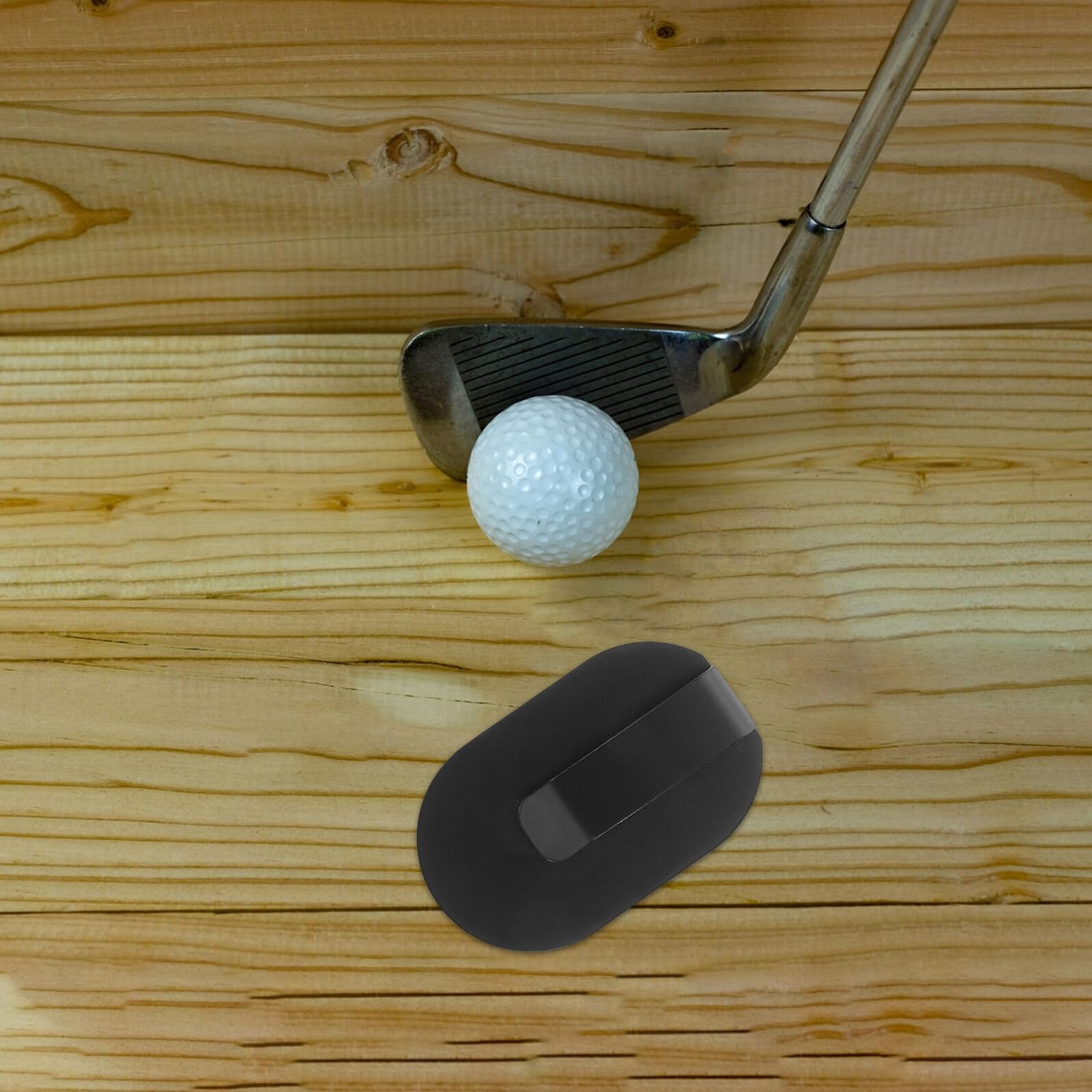 Magnetischer Entfernungsmesser Gürtelhalter 2 Stück Schwarz | Stahl und Silikon, für Gürtel und Tasche, 2stücke, Tragbare Klemme für Golf Entfernungsmesser