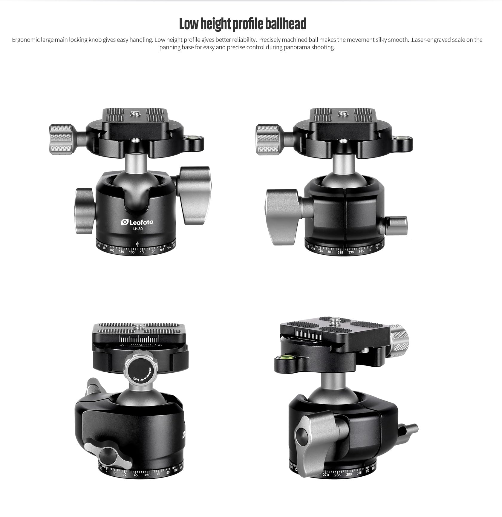 Leofoto Treppiede da tavolo MT-04+LH-30