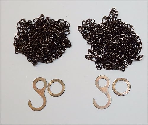 Cadena de reloj de cuco con acabado antiguo, se adapta a Regula 25 35 70 New 61 eslabones por pie, juego de 2 Estados Unidos