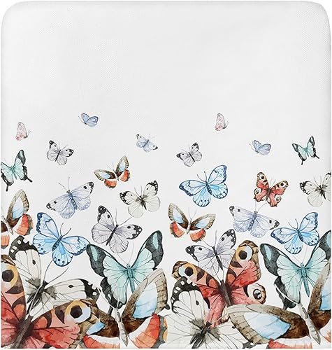 AMZRicher Paquete de 4 fundas para respaldo de sillas de comedor, diseño romántico y elegante, diseño degradado, lavable, elástico, protector de