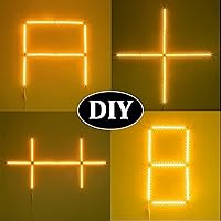 Vista 8 de WOBANE Kit de iluminación para debajo del gabinete, 8 barras de luz LED de 12 pulgadas, luces debajo de la encimera para cocina, armario