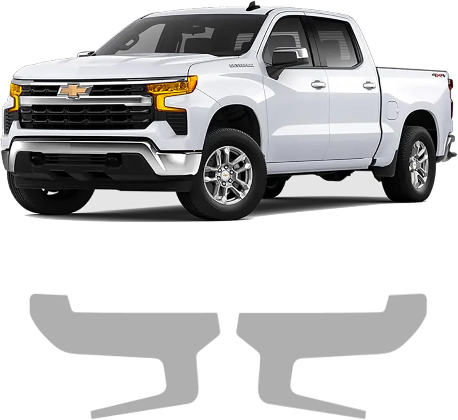 Pre-Cut PPF Headlight Paint Protection Film for Silverado 1500 LED (2022 2023 2024 2025)