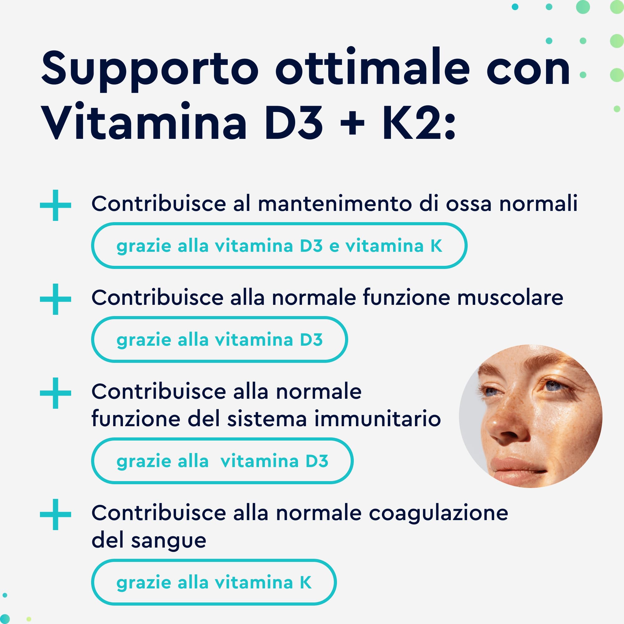 Vitamina D3 + K2 ad alto dosaggio - 200 compresse - Premium: K2VITAL® di Kappa - 99,7% di vitamina K2-MK7 trans + 2000 UI di D3 (1 ogni 2 giorni) - Prodotto di Germania analizzato in laboratorio