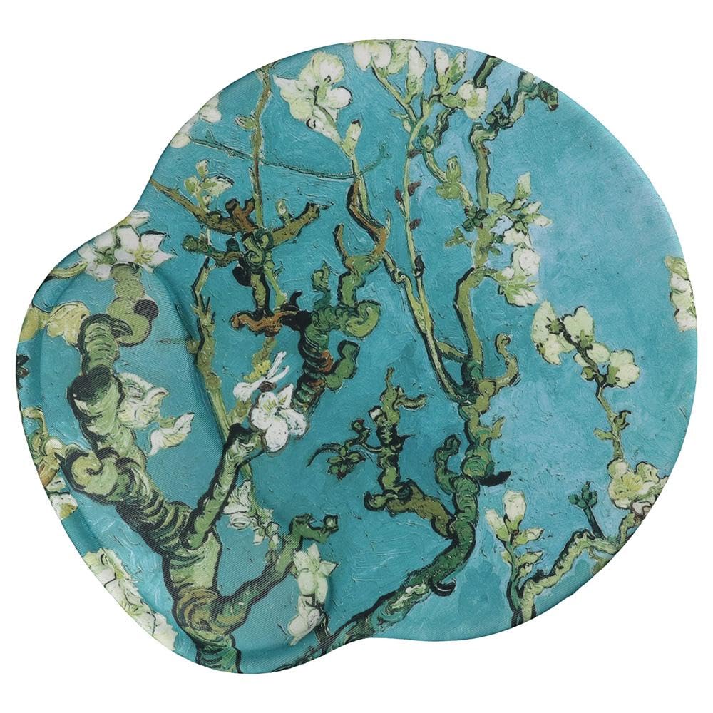 dohobby Van Gogh Painting Mouse Pads with Wrist Support, Ergonomic Gel Wrist Rest Pad with Non-Slip Base, Typing and Pain Relief for Office,Home