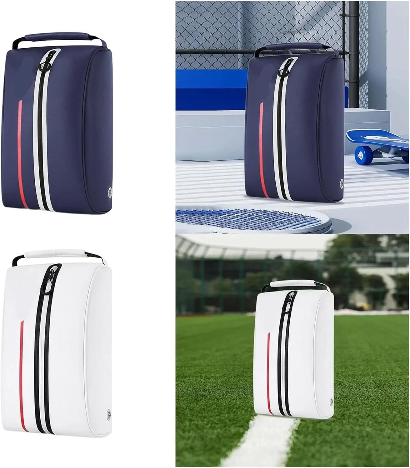 Golf Shoes Bag Golf Shoes Bag Breathable Multifunction Shoe Carry Sports Travel Carrier Bags for Hiking Adults Gym(Dark Blue)
