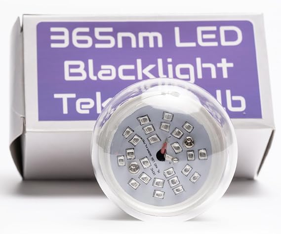 Atomic Bubbles Tekno LED Black Light Bulb 12W UV A60, Fits Standard Sockets