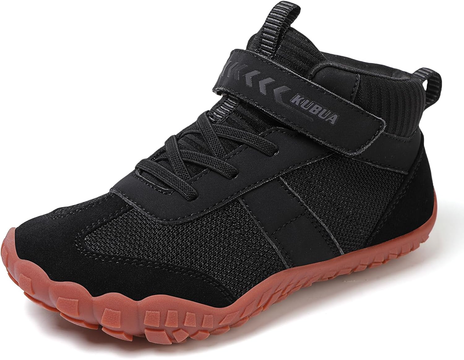 KUBUA Kids Barefoot Shoes Boys Girls High Top Minimalist Zero Drop Sneakers for Tennis Walking Hiking Athletic Little Big Kid