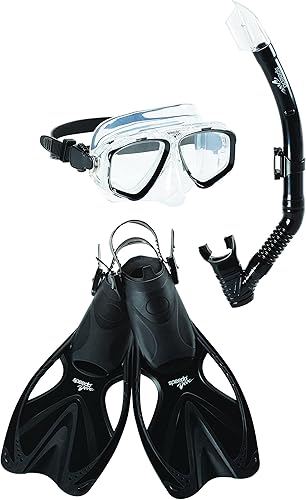 Miniatura 16 de Speedo Máscara de Buceo con Snorkel Unisex para Adultos Anti-empañamiento con Cubierta para la Nariz Serie Adventure M Azul