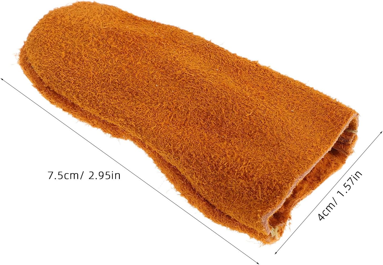Mikinona Heat Resistant Finger Protectors Flexible Cowhide Finger Sleeves 10pcs for Hair Styling Anti-burn Heat Insulation Gloves for Curling Wands and Blow Dryers for Professional