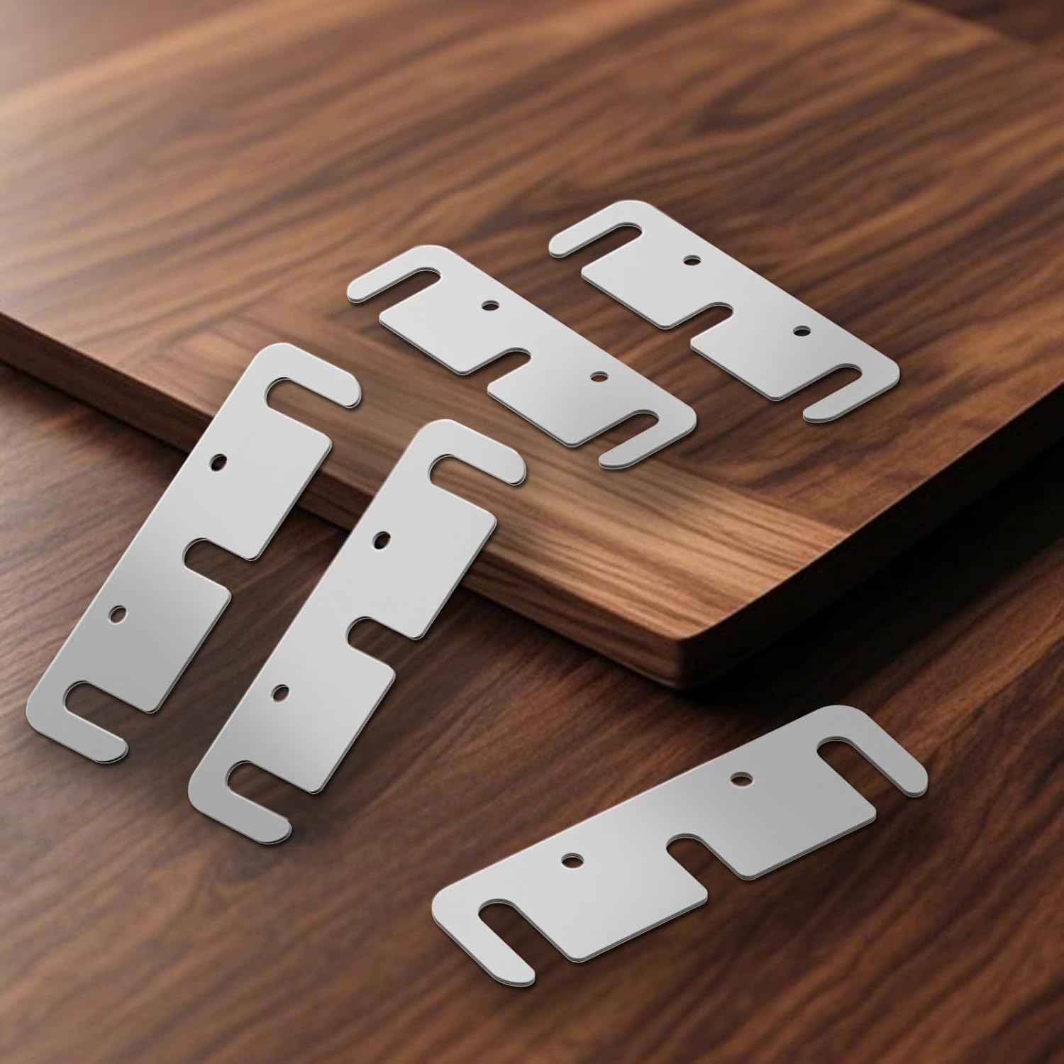 Door Hinge Shims Stainless Steel Level Gaps, Fix Sagging Doors, Silver 3.5"