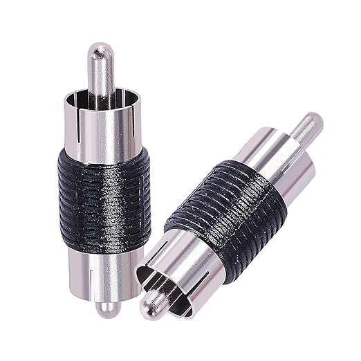 CNARIO 2 Adaptadores RCA Macho a Macho miniatura 2