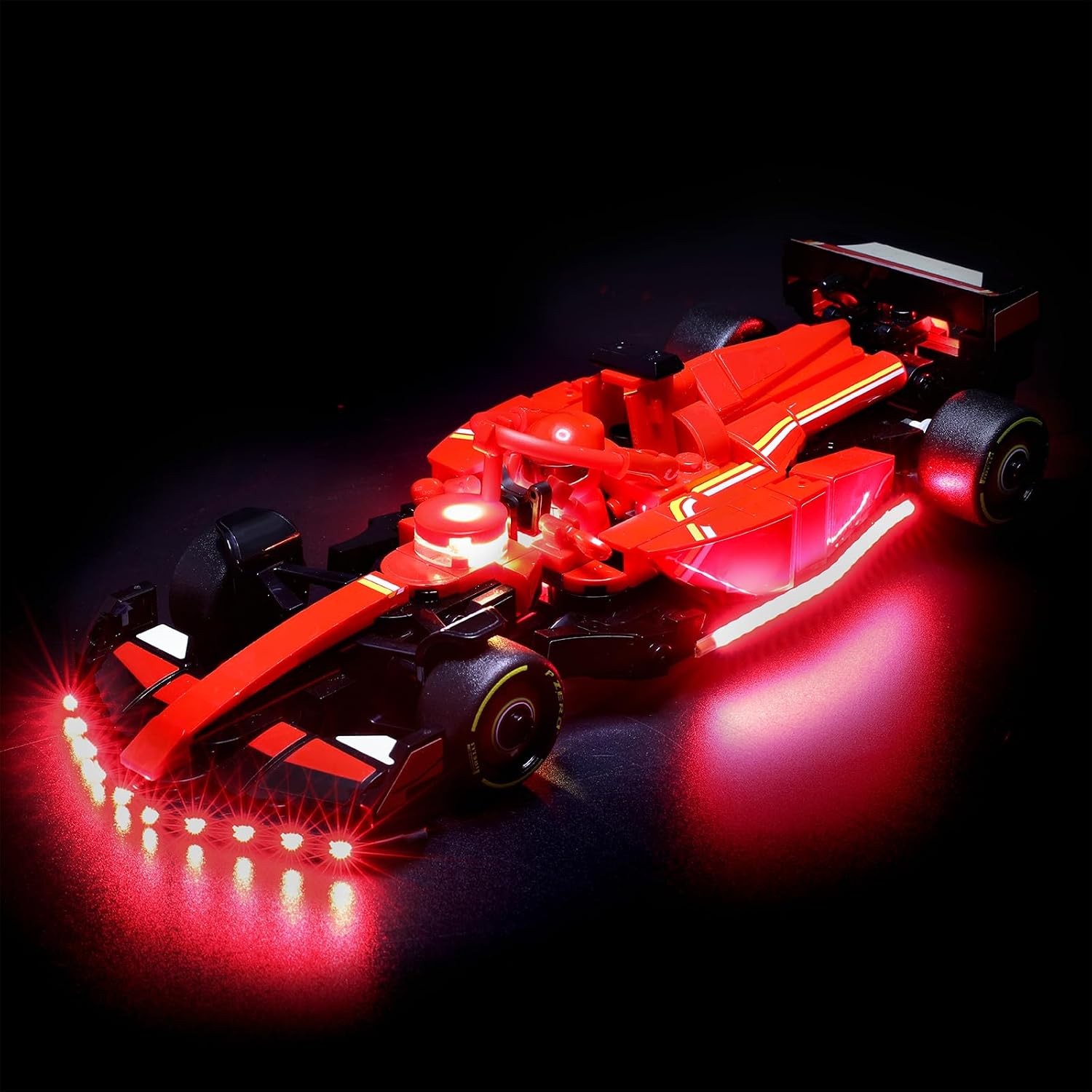 LED Light Kit for Lego Ferrari SF-24 F1 Race Car 77242 – Compatible with Lego 77242 Building Set, Lighting for F1 Model (NOT Included The Building Set)