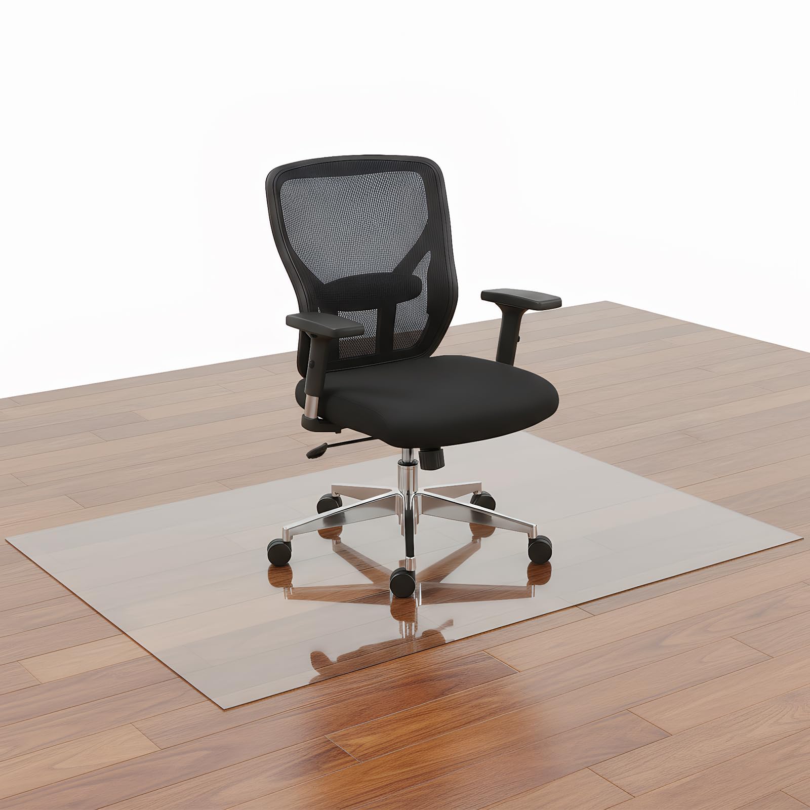 Tappetino per Sedia da Ufficio per Pavimenti Duri, PVC Trasparente, Resistente Protezione per Pavimento per Casa o Ufficio, Facile da Pulire, Impermeabile, per Scrivania e Sedia (80 * 120 cm)