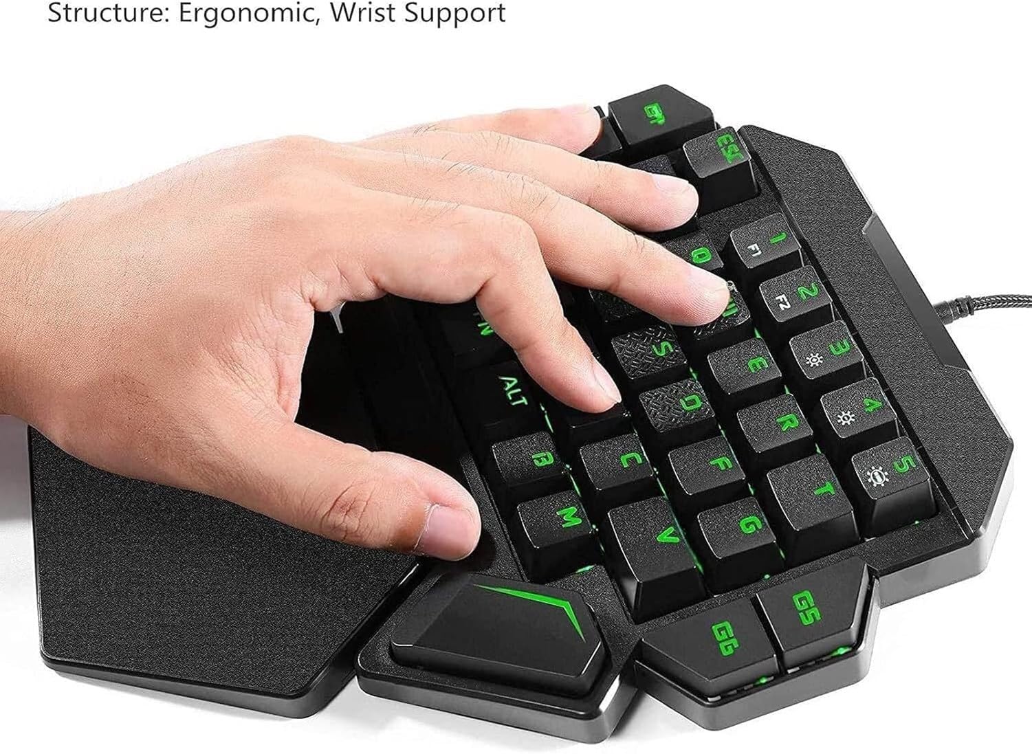 Klawiatura i Mysz do Gier, Klawiatura imitująca mechaniczną USB Gamer z Podświetleniem RGB dla PC