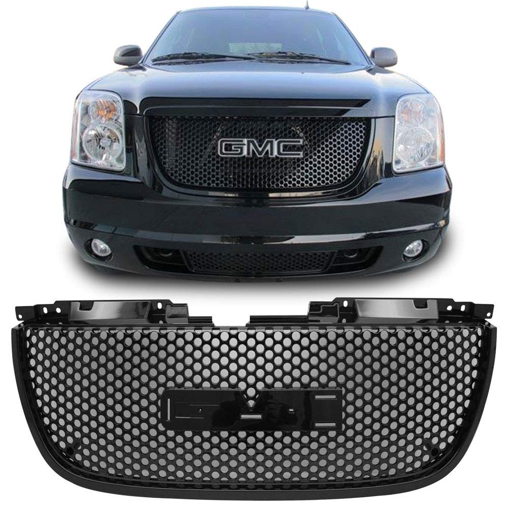 Diagenics Com Grilles Grille Guards Exterior Accessories Round Hole Mesh Style Abs Black Front Bumper Hood Mph Autoparts Front Grille Compatible With 2007 2013 Gmc Yukon Yukon Denali 2007 2008 2009 2010 2011 2012 2013