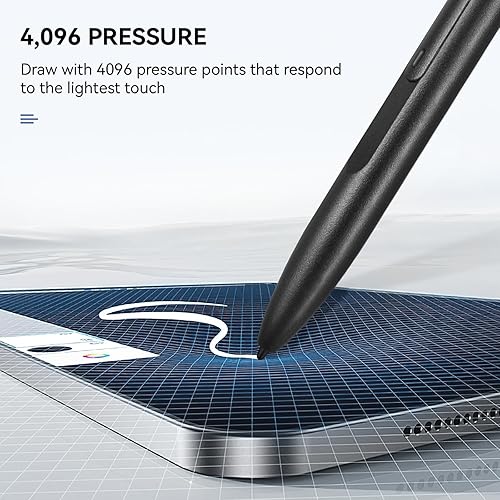 Miniatura 3 de EMR Stylus compatible con 2 bolígrafos con borrador, bolígrafo de repuesto para 2 tabletas notablesdispositivo notable, 4096 niveles de presión,