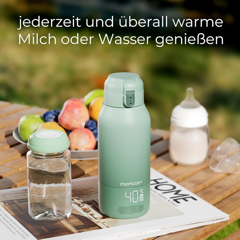 Momcozy MW05 Hordozható Cumisüveg Melegítő, 500ml, 24 Használat, 3 Perc Felmelegítés