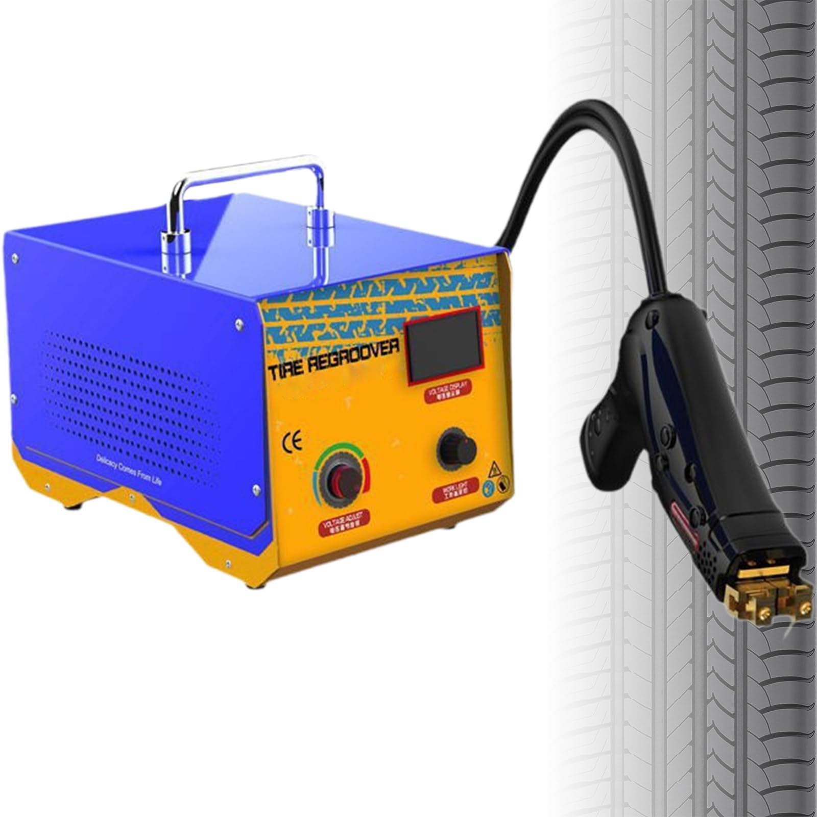 PrzenośNe NarzęDzie do Rowkowania Opon, NarzęDzie do Rowkowania Opon Z 20 Ostrzami, W KształCie Litery U/V, Profesjonalna RęCzna Maszyna do RzeźBienia Opon