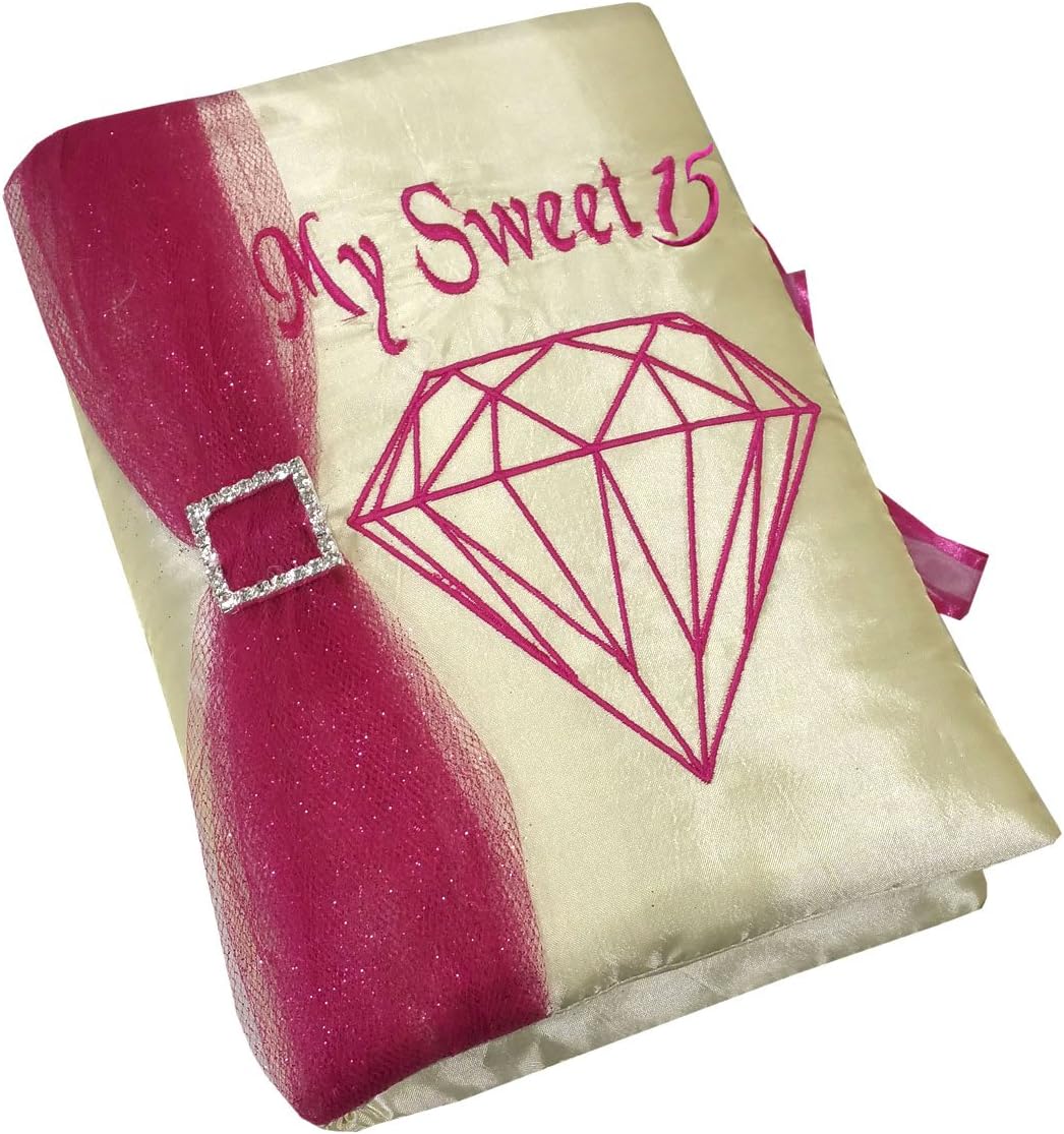 Select from Blush Color Quinceanera Photo Album Guest Book Kneeling Tiara Pillows Bible Q3174 (Spanish Bibe)