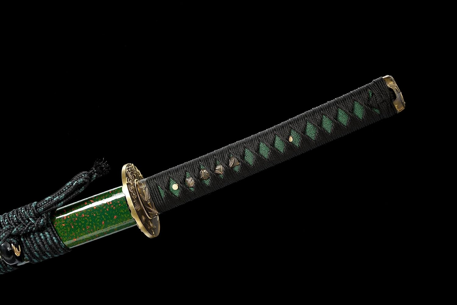 JIHPEN sword,Full Tang Katana 41-inch Katana,Handmade Samurai Sword, 1060 1095high Carbon Steel T10, Pure Black one Katana, Perfect for Practicality and Gift, Many Styles to Choose from
