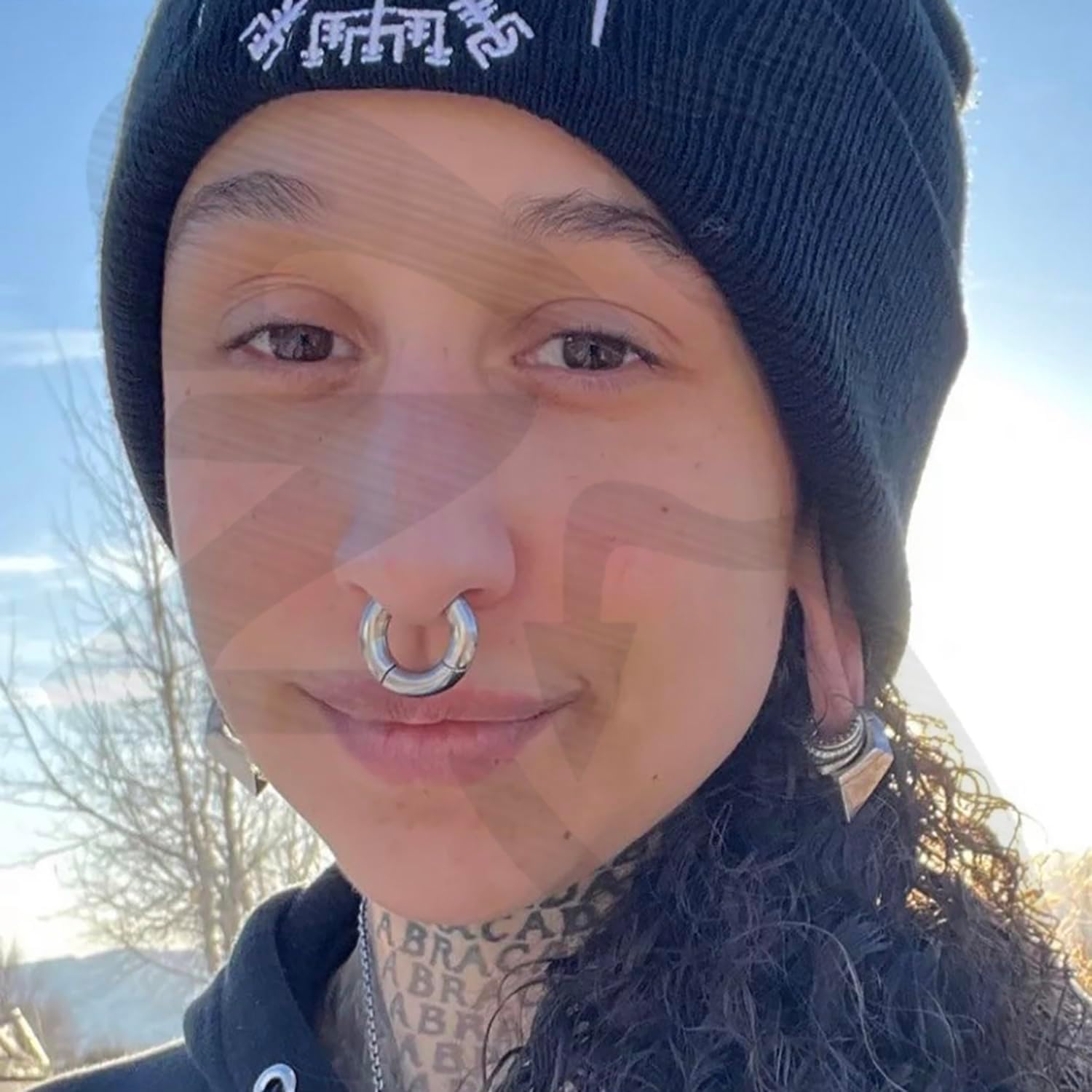 ZS Hinged Segment Clicker PA Ring Spring Action BCR Rings, 2G 4G 6G 8G 10G 12G Septum Nose Rings, Surgical Steel Pierced Body Jewelry for Men Women - Image 2