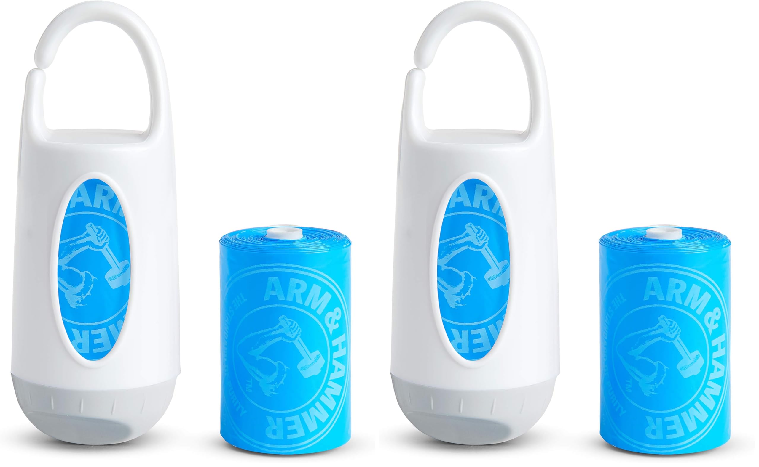 Arm and Hammer Diaper Bag Dispenser and 24 Diaper Disposal Bags (Pack of 2)