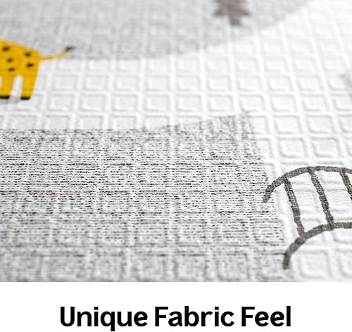 Miniatura 4 de Tapete de juego plegable y sedoso para bebé, diseño de tapetes Le Mans, tapete perfecto para el tiempo boca abajo y alfombra de cuarto de bebé,