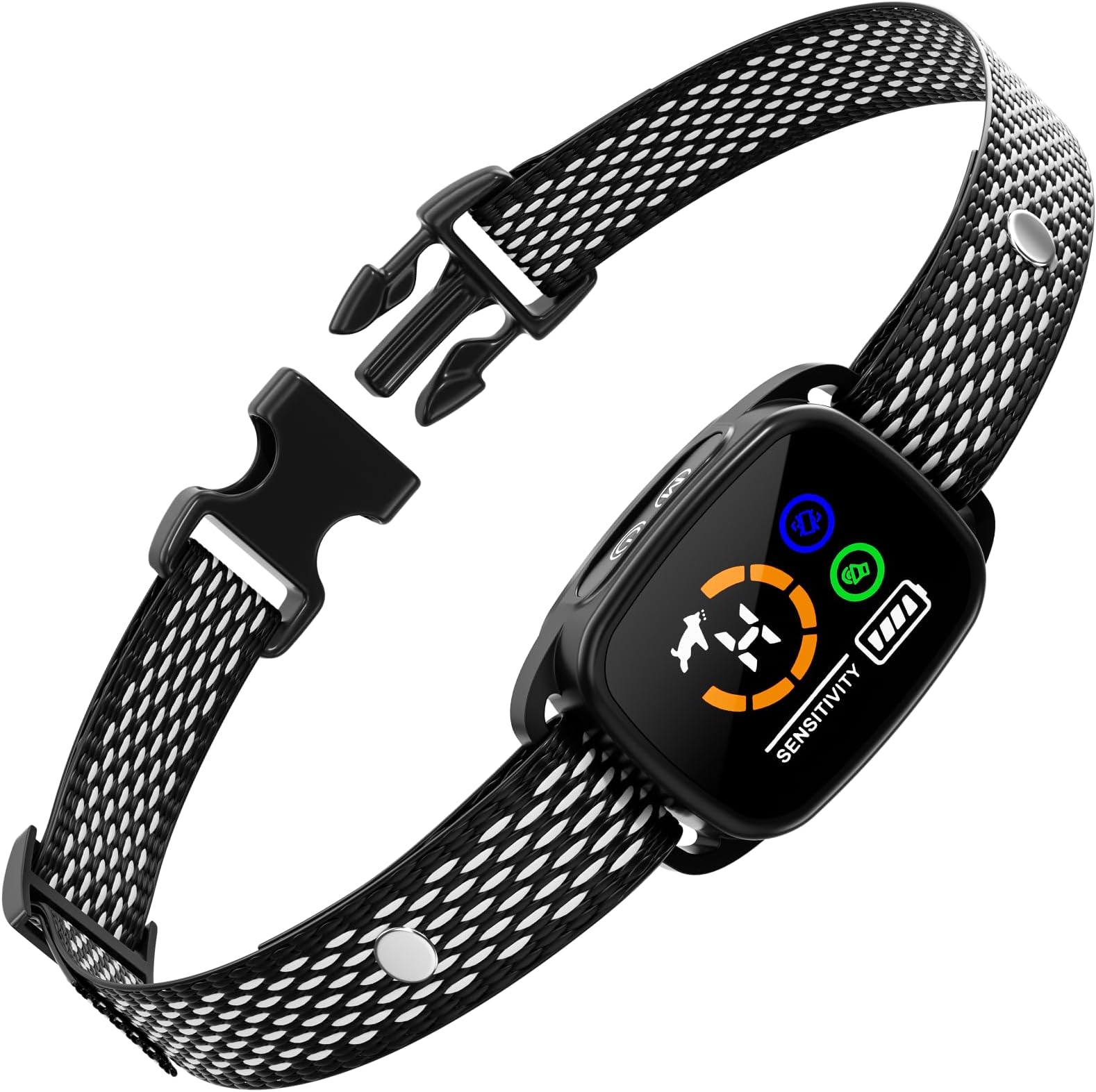 Bark Collar for Small Dogs 5-15lbs, No Shock Small Dog Bark Collar, Rechargeable Shockless Smart Anti Barking Collar with 6 Adjustable Sensitivity Beep Vibration for Small Medium Dogs