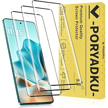 WILLONE For Motorola Moto Edge 60 Fusion/Edge 60 Pro/Edge 60 5G Tempered Glass 6.67 Inches Pack of 3 Screen Protectors Glass Fingerprint Compatible 9H Hardness HD Anti-Scratch