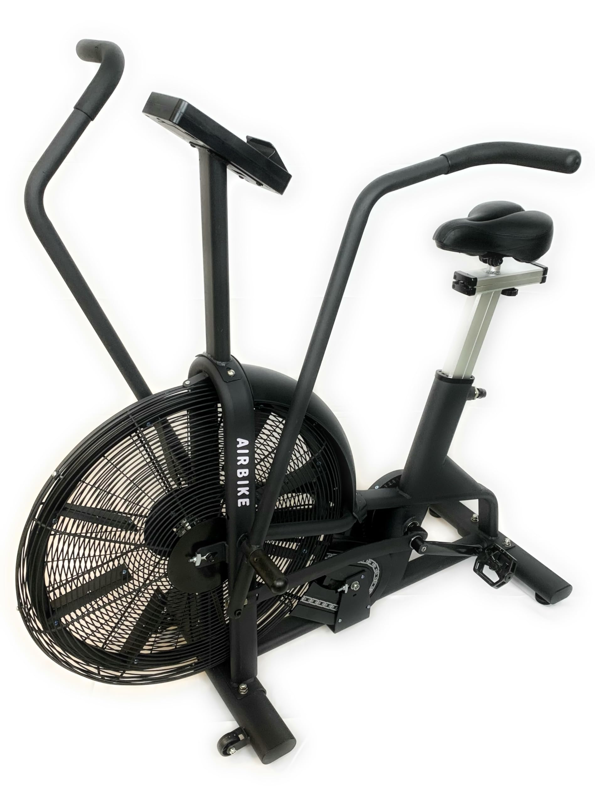 Air Bike ad Aria HIIT Total Body, Monitor LCD (WATT/RPM/Calorie) + Cardio, Portata >150 kg, Fan Bike Horizon, Total Body Braccia+Gambe.