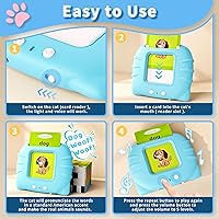 Vista 2 de Tarjetas flash parlantes para niños pequeños de 1, 2, 3, 4, 5, 6 años, juguetes sensoriales para niños autistas, juguetes educativos Montessori
