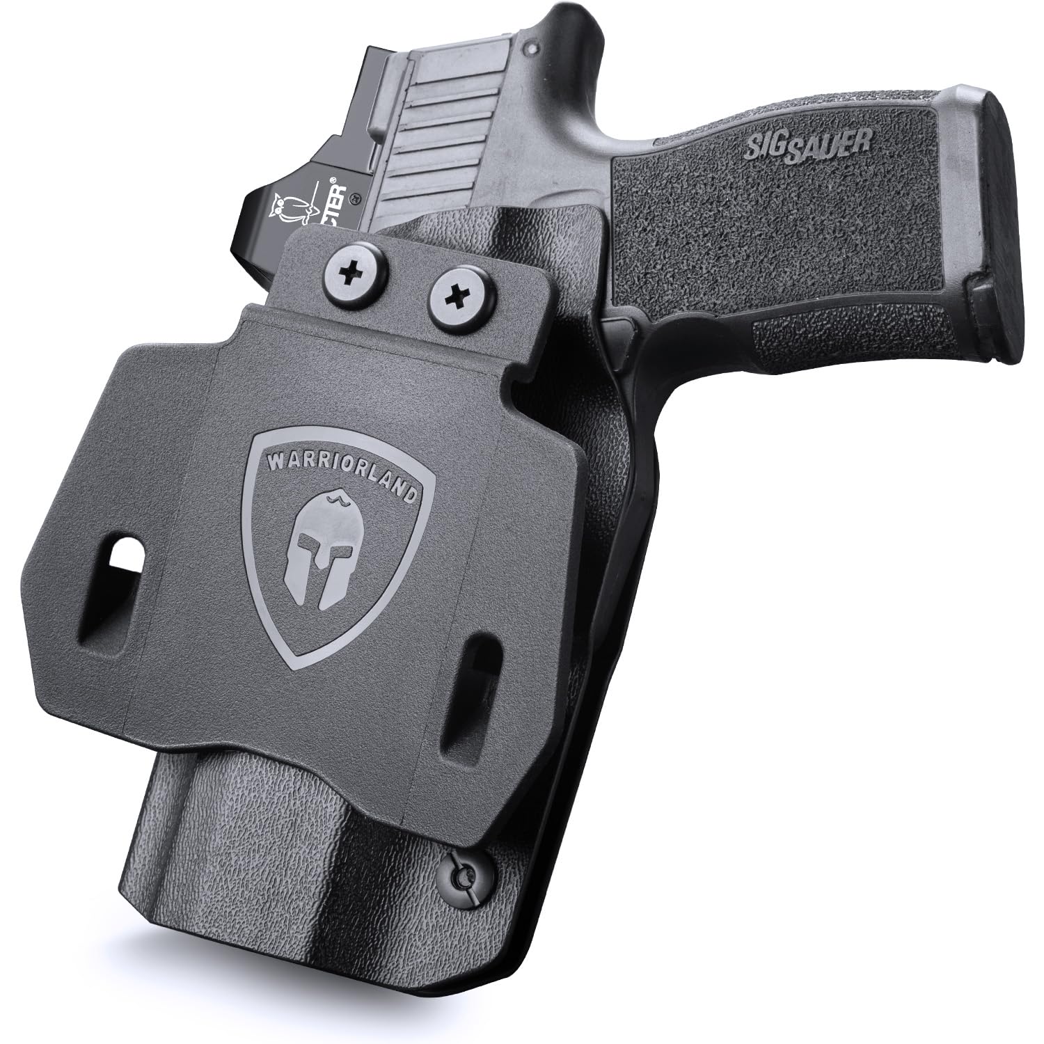 WARRIORLAND OWB Optics Cut Kydex Holster, Fit for Glock 20/21 (Gen3-5), Glock 22 Gen 5, Glock 23 Gen 1-5, Sig P365XL, Ruger Max-9 / LCP Max .380, Walther PPS M2, 1.75 Inch Paddle, Adj. Retention &Cant