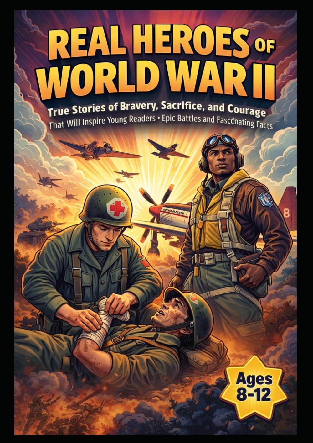 Real Heroes of World War II for Kids Ages 8-12: True Stories of Bravery, Sacrifice, and Courage That Will Inspire Young Readers - Epic Battles and Fascinating Facts: Short and easy-to-read stories