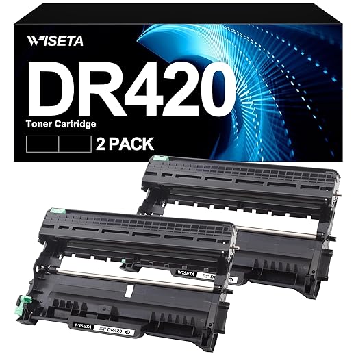 DR420 Replacement Compatible for Brother DR 420 Drum Units Use with MFC-7360N HL-2270DW HL-2280DW MFC-7860DW HL-2240 HL-2240D DCP-7065D HL-2130 HL-2250DN Intellifax 2840 2940 (2 Black)