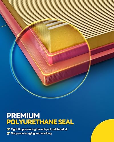 Miniatura 47 de PHILTOP Engine Air Filter, Replacement for CA10465, Equinox 2.4L 2010-2017, Equinox 3.0L 2010-2012, Equinox 3.6L 2013-2017, Terrain 2.4L 2010-2017