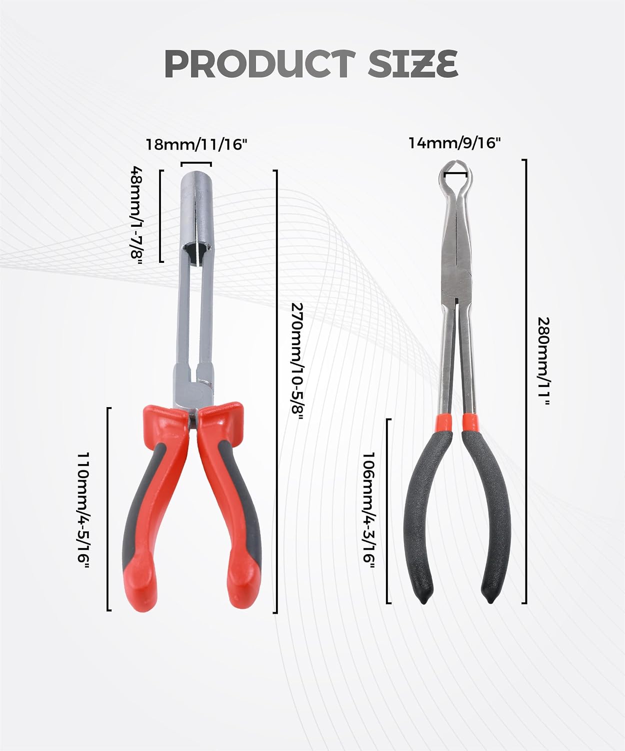 2PCS Spark Plug Boot Removal Tool,Car Accessories Universal Automotive Tools Wire Puller Removal Tool Pliers,Applied to Replace Spark Plugs,Remove High Voltage Wires,and Repair Cars