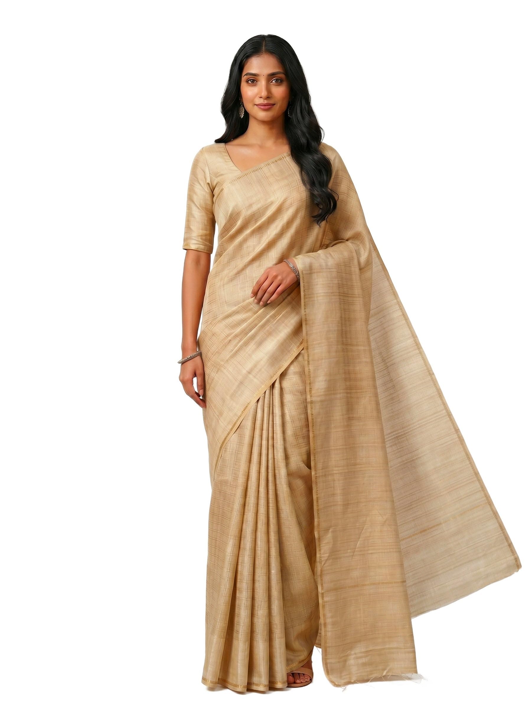mimosa Women's Half White Art Silk Banarasi Saree (Unstitched Blouse) | Zari Woven | NA Wear | 6.2 Mtrs-picture-43