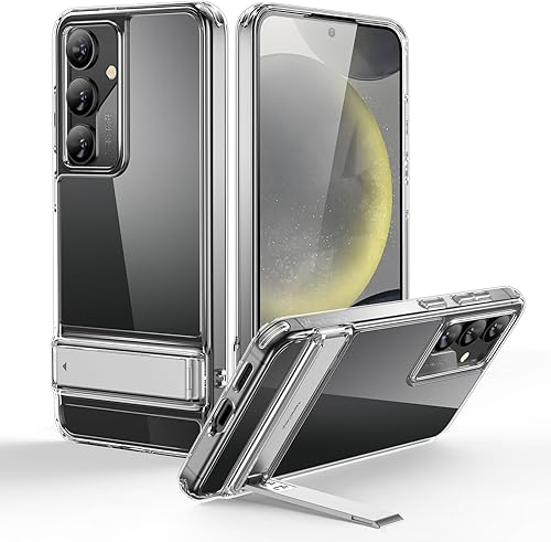 ESR Funda para Samsung Galaxy S24, funda Kickstand S24 con 3 modos de soporte, protección contra caídas de grado militar, funda delgada a prueba de ESR Funda para Samsung Galaxy S24, funda Kickstand S24 con 3 modos de soporte, protección contra caídas de grado militar, funda delgada a prueba de
