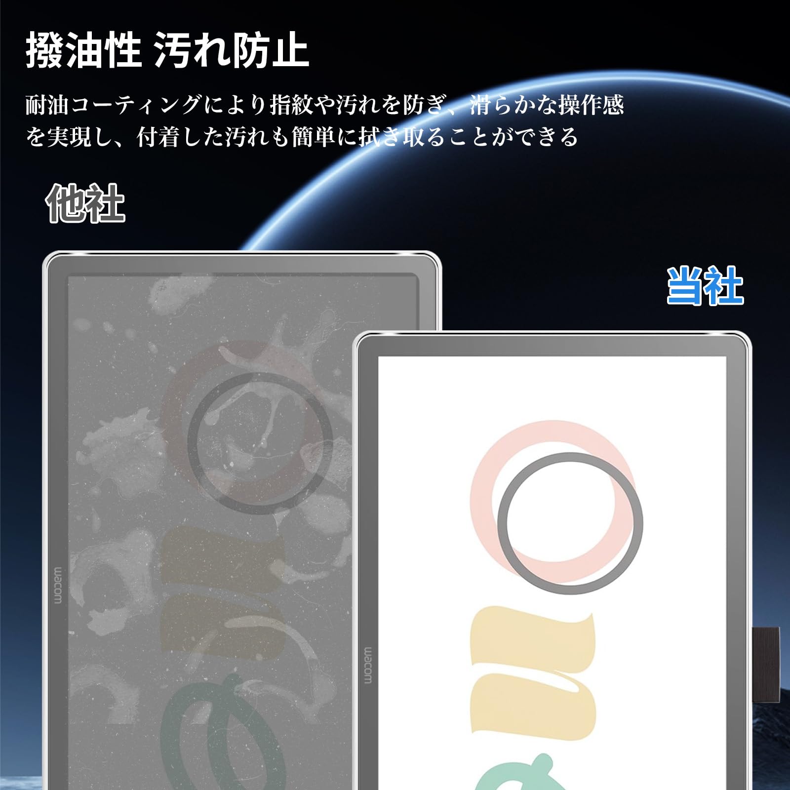 Amazon.co.jp: 【2枚セット】For Wacom One 14 TDTC141W0Z フィルム